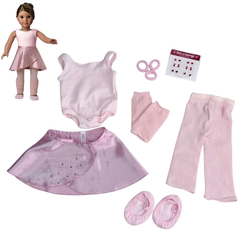 American Girl Marisol Ballet Outfit Slippers Leotard Skirt Tights Leg Warmers +